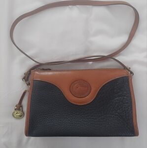Dooney & Bourke Black and Tan Leather  Clutch or Shoulder